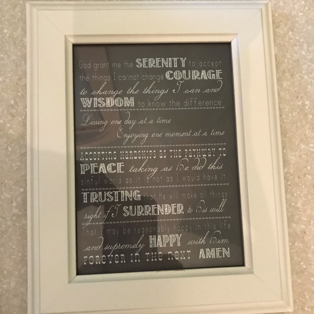 Framed Serenity Prayer